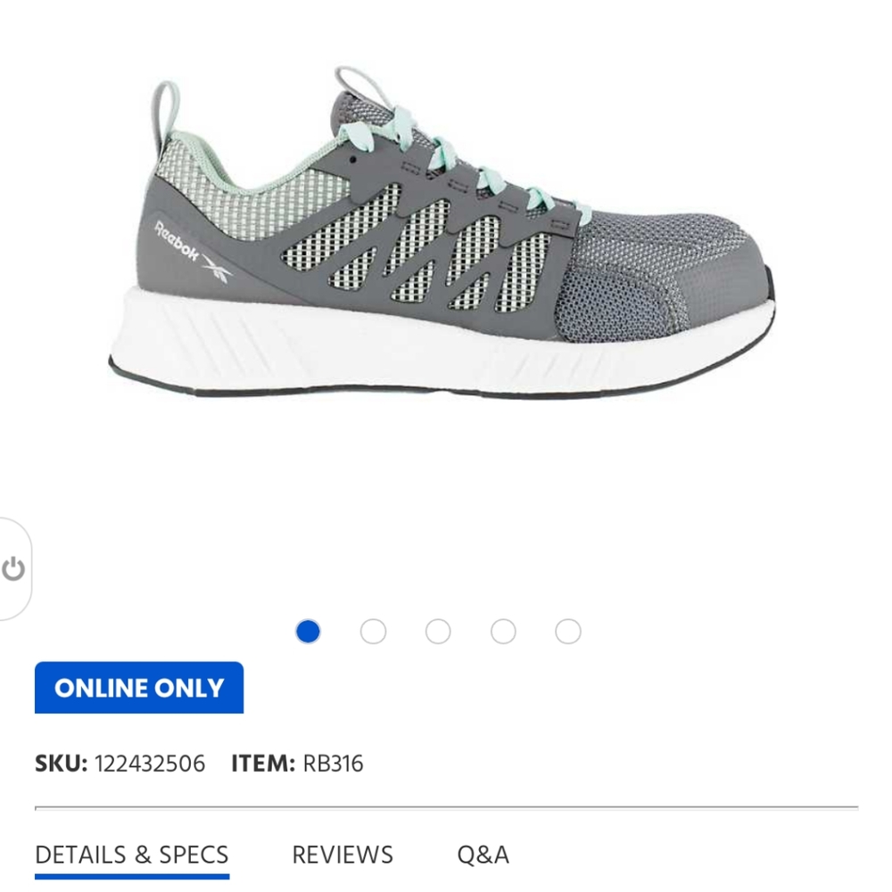 Women Reebok Fusion Flex/wave Work Composite Toe Shoes